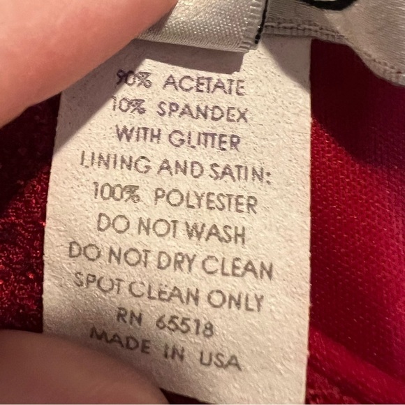 330. Patra Womens Red Holiday Formal Wedding Long Sparkly Sleeveless Dress - Picture 8 of 8